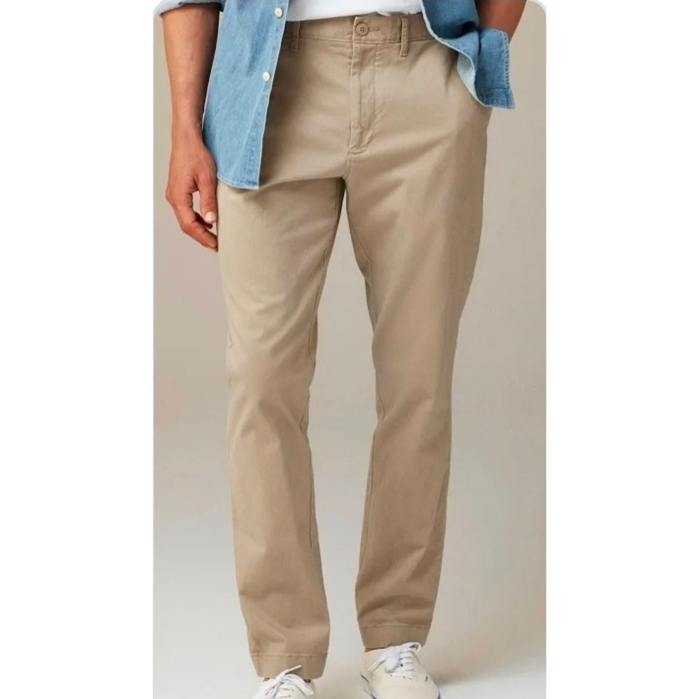 J.Crew 1040 Athletic Tapered Fit Stretch Chino Pants Khaki 30x30 (29) Men
